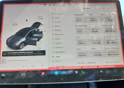 2023 Tesla Model Y from USA, damaged, VIN 7SAYGDEE7PF926341
